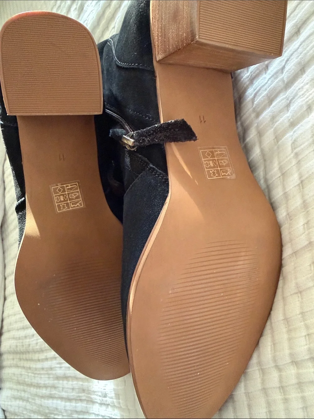 Black Suede ankle Women's Boots